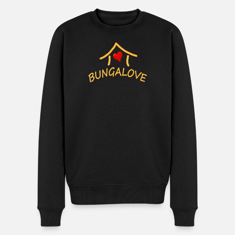 BUNGALOVE - Pull Premium bio Homme - noir