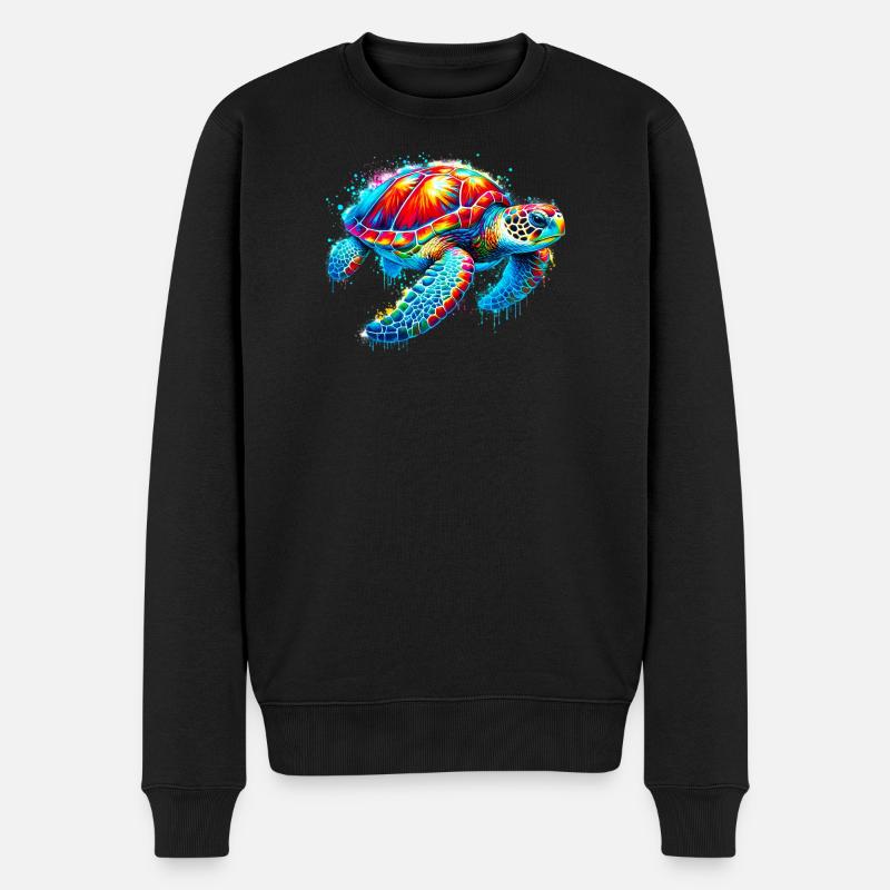 Tortue - Pull Premium bio Homme - noir