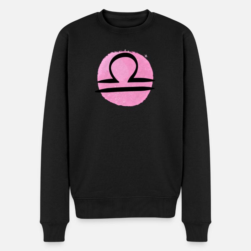 Signe du zodiaque Balance - Pull Premium bio Homme - noir