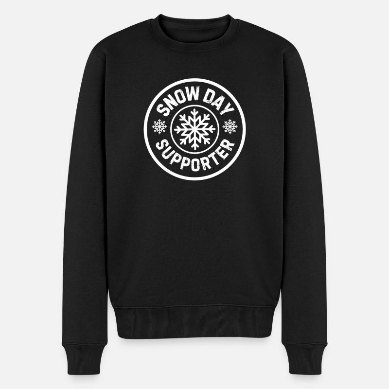 SNOW DAY SUPPORTER - Pull Premium bio Homme - noir