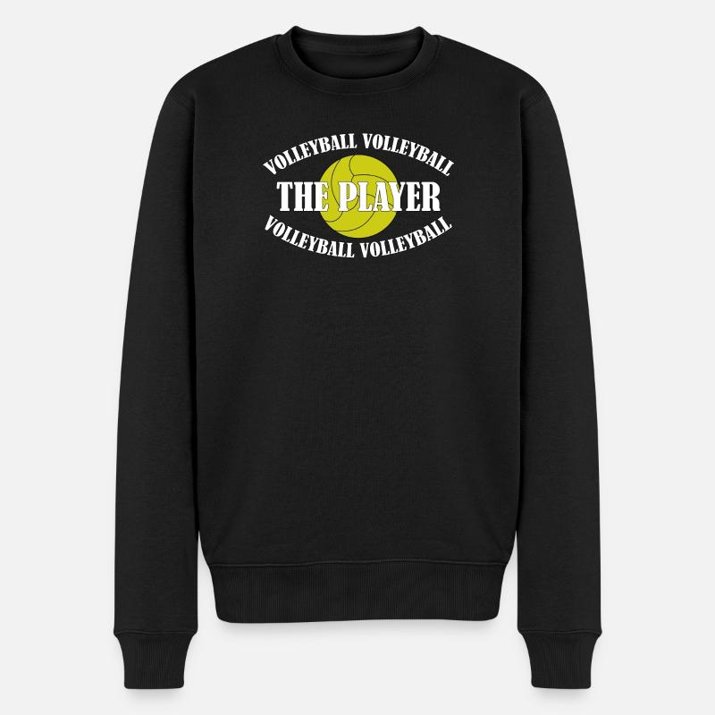 VOLLEY-BALL - LE JOUEUR - Pull Premium bio Homme - noir