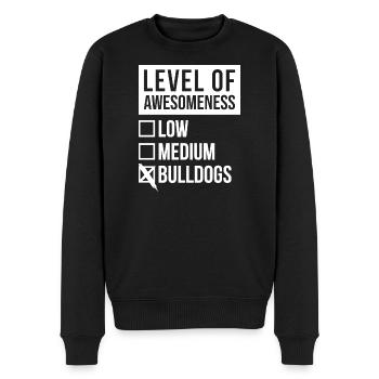 Bulldogge - Männer Premium Bio Pullover - Schwarz - Vorne - Nico (187cm)