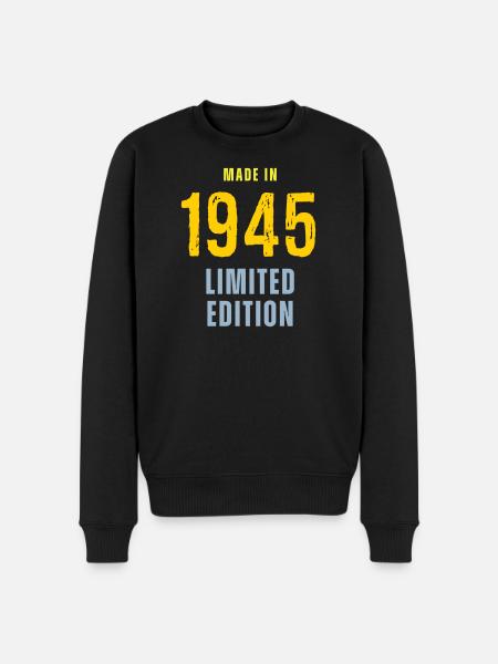 Fabriqué en 1945, édition limitée - Pull Premium bio Homme - noir