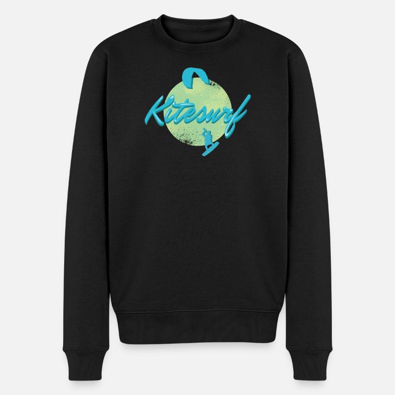 KITESURF2025 - Männer Premium Bio Pullover - Schwarz