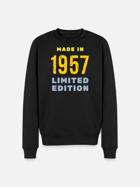 1957 - Men's Premium Organic Jumper - black