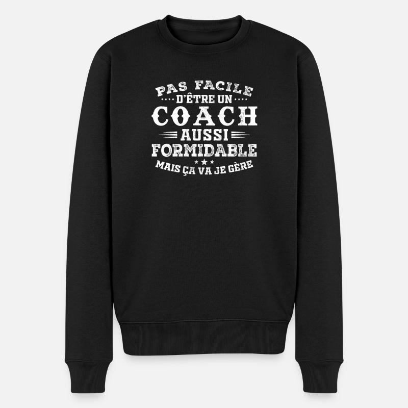Cadeau Formidable pour Coach Formidable - Pull Premium bio Homme - noir