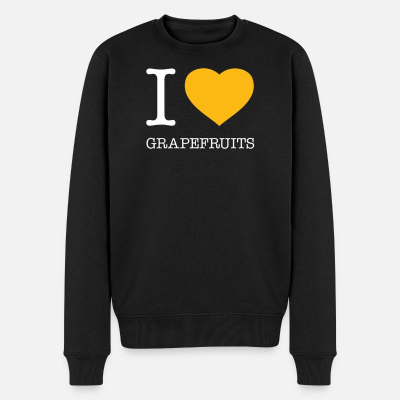 J’ADORE LES PAMPLEMOUSSES - Pull Premium bio Homme - noir
