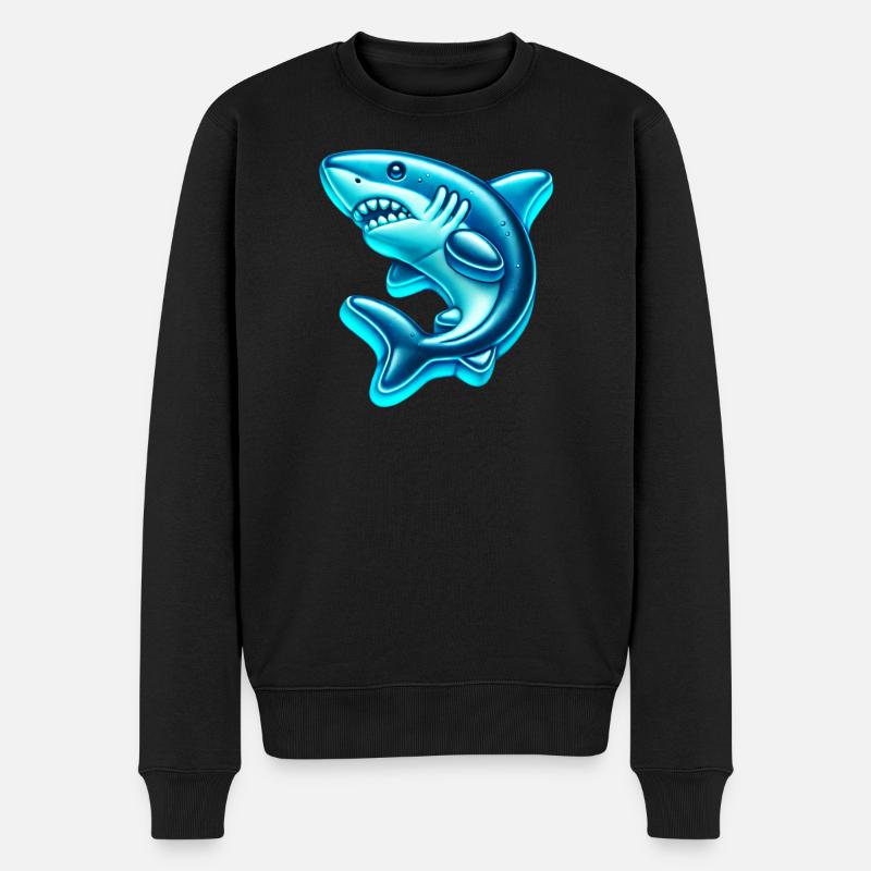 Requin - Pull Premium bio Homme - noir