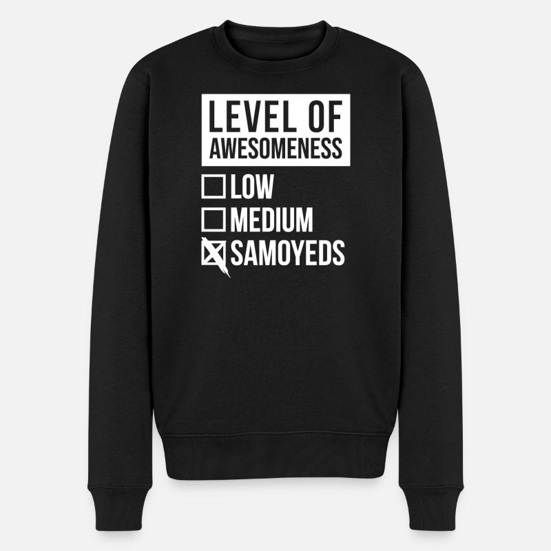 Samojeden - Männer Premium Bio Pullover - Schwarz