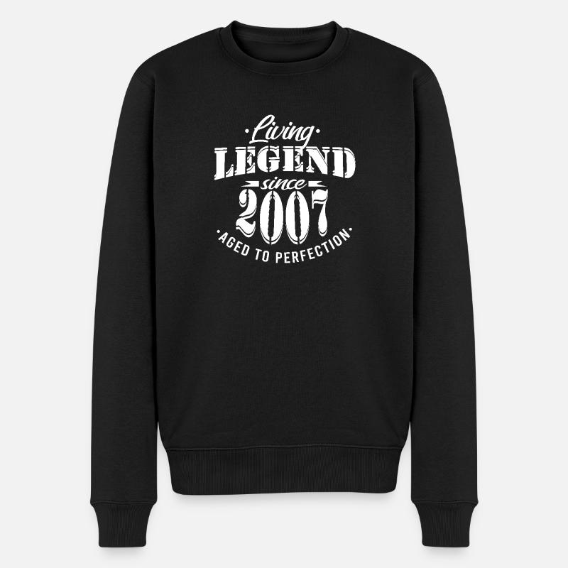 Birthday Legend 2007 Perfection - Pull Premium bio Homme - noir
