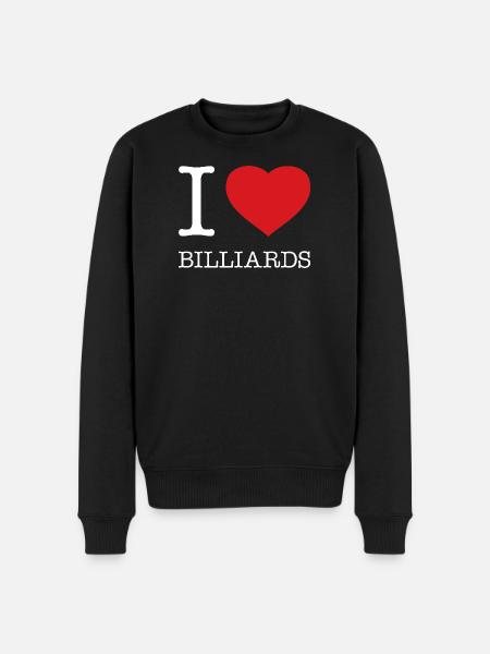 J’ADORE LE BILLARD - Pull Premium bio Homme - noir
