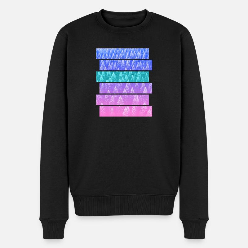 Tanne - Männer Premium Bio Pullover - Schwarz