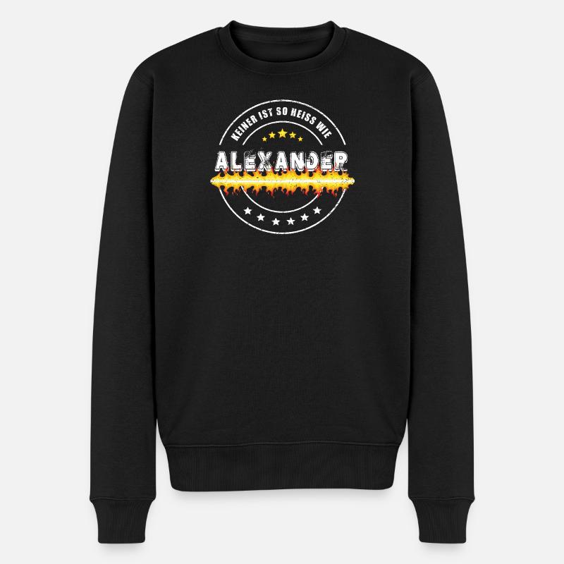 Personne n’est aussi chaud qu’ALEXANDER - Pull Premium bio Homme - noir