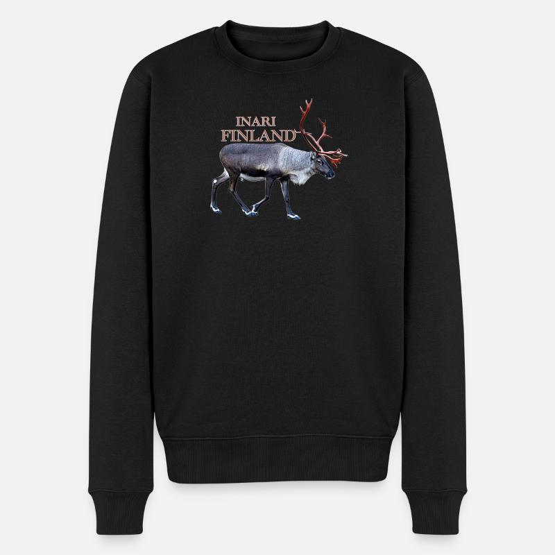 Inari - Männer Premium Bio Pullover - Schwarz