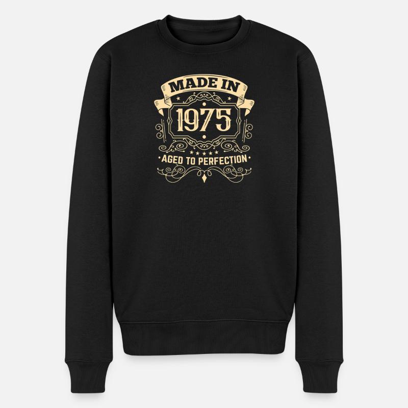 Parfait Millésime d’anniversaire 1975 - Pull Premium bio Homme - noir