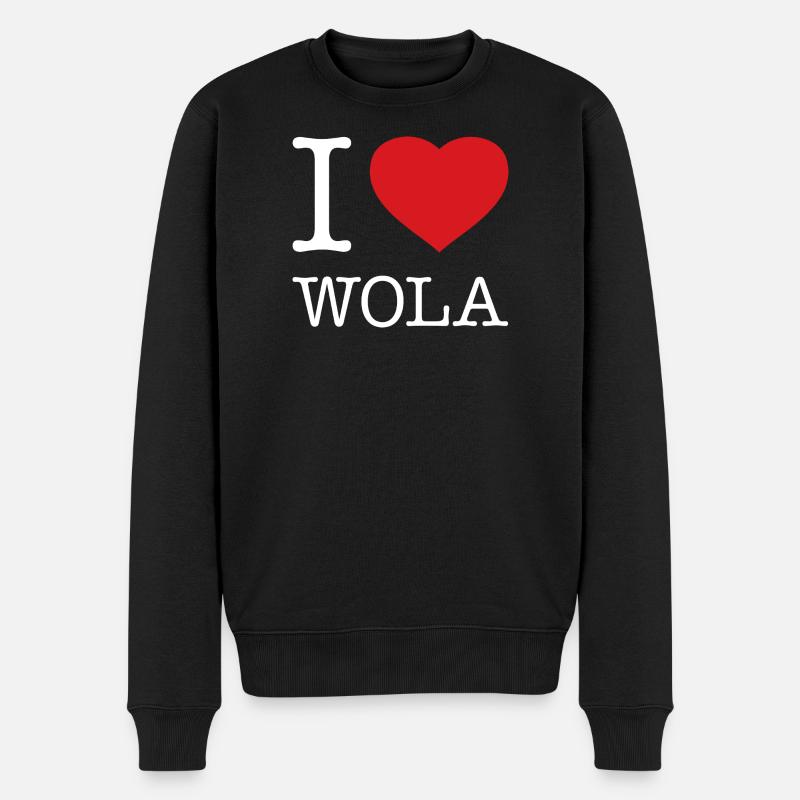J’ADORE WOLA Varsovie - Pull Premium bio Homme - noir