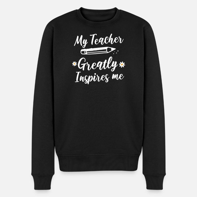 Mon professeur m’inspire beaucoup. - Pull Premium bio Homme - noir