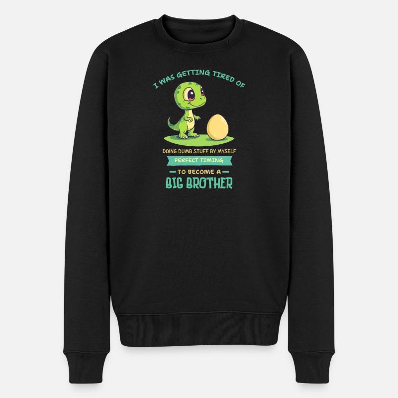 Grumpy Fussy Bold Text Logo - Pull Premium bio Homme - noir