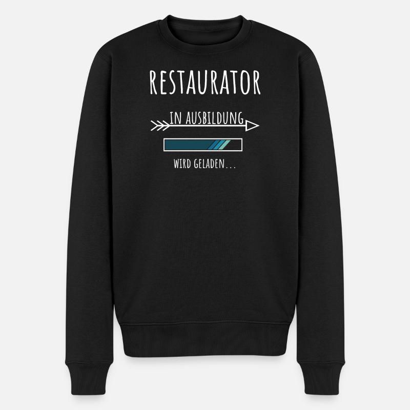 Restaurator Ausbildung Beruf Geschenk - Männer Premium Bio Pullover - Schwarz