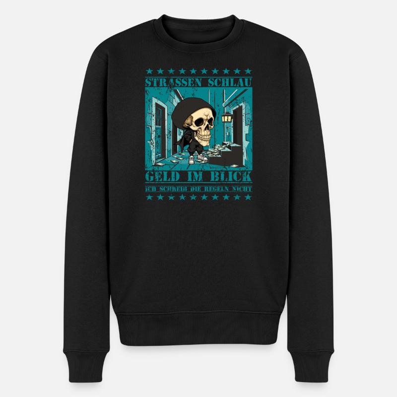 Crâne de rue - Pull Premium bio Homme - noir