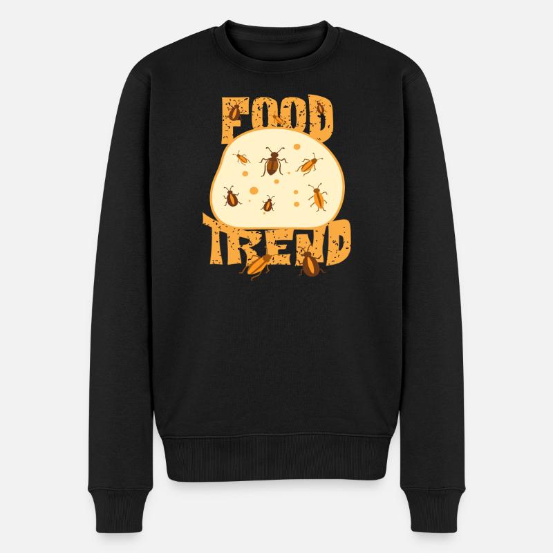 Insekten Brot - Männer Premium Bio Pullover - Schwarz