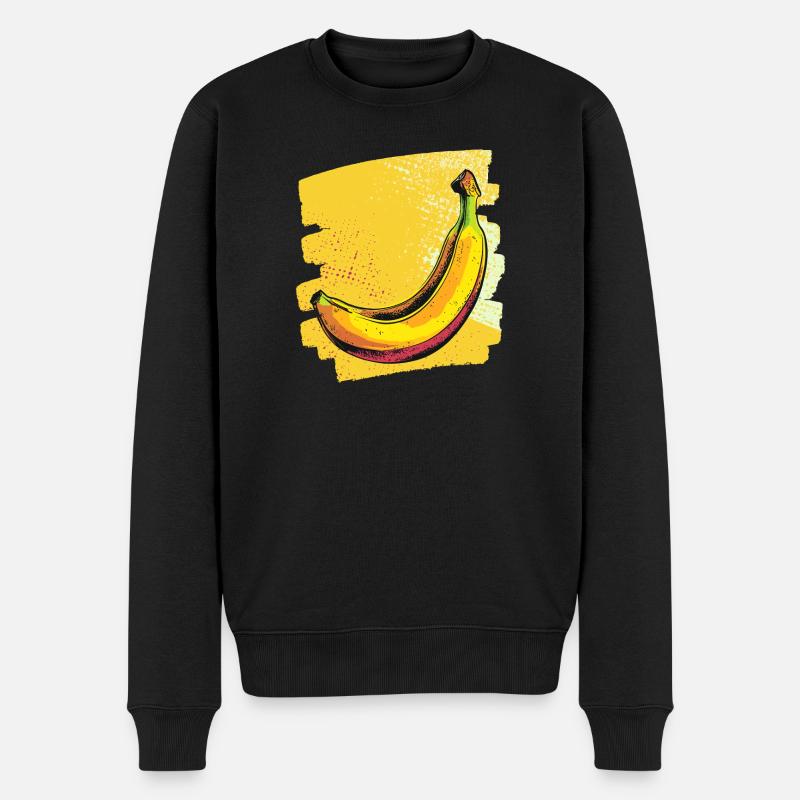 Banane - Pull Premium bio Homme - noir