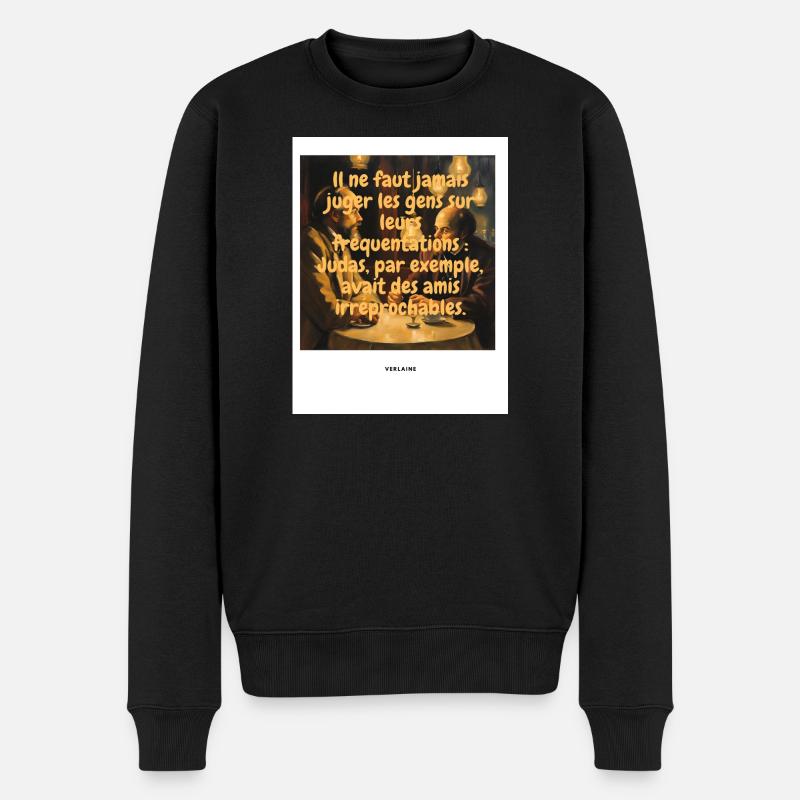 Richter - Männer Premium Bio Pullover - Schwarz