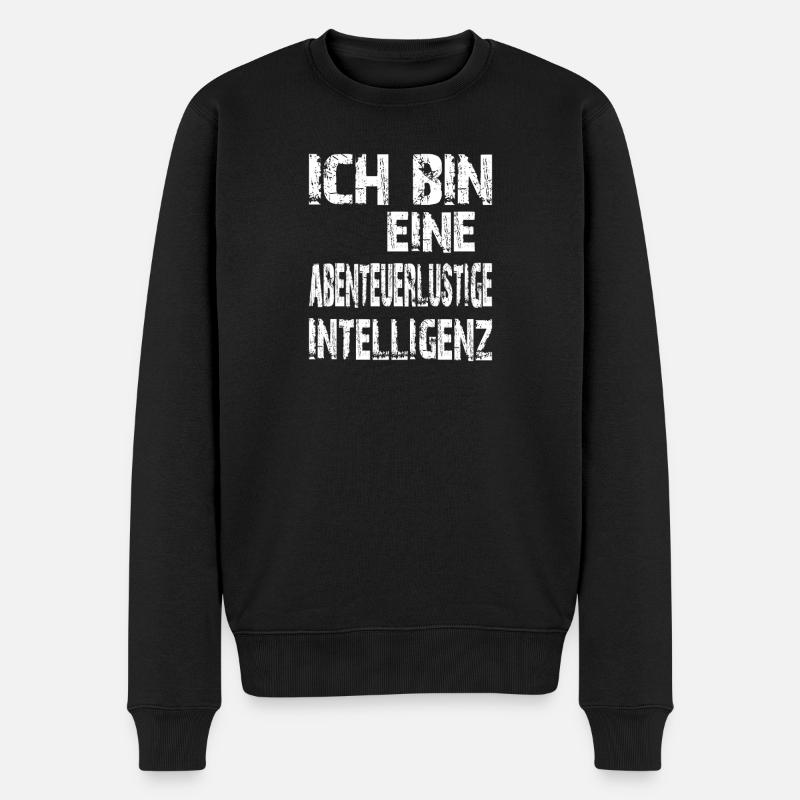 L’IA dit une intelligence aventureuse - Pull Premium bio Homme - noir