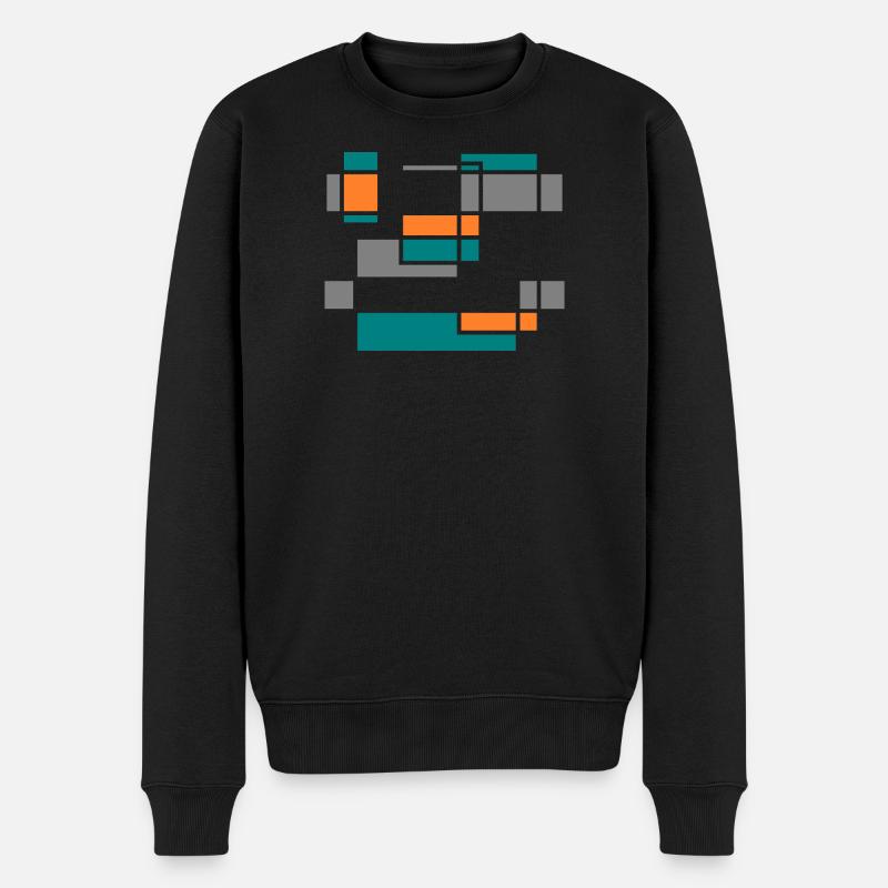 Graphic No.1 - Männer Premium Bio Pullover - Schwarz