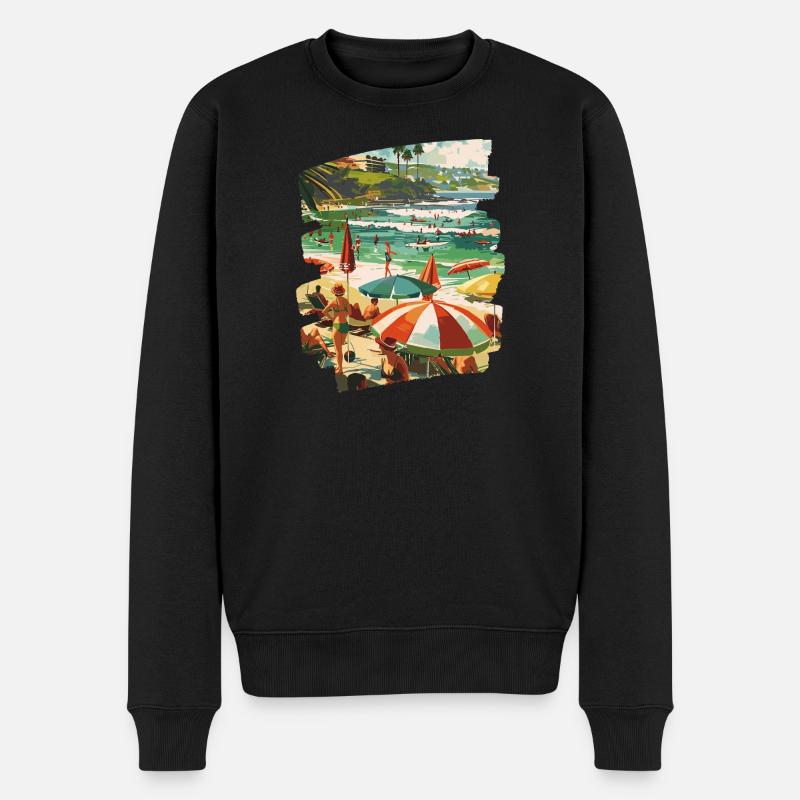 surfeur - Pull Premium bio Homme - noir