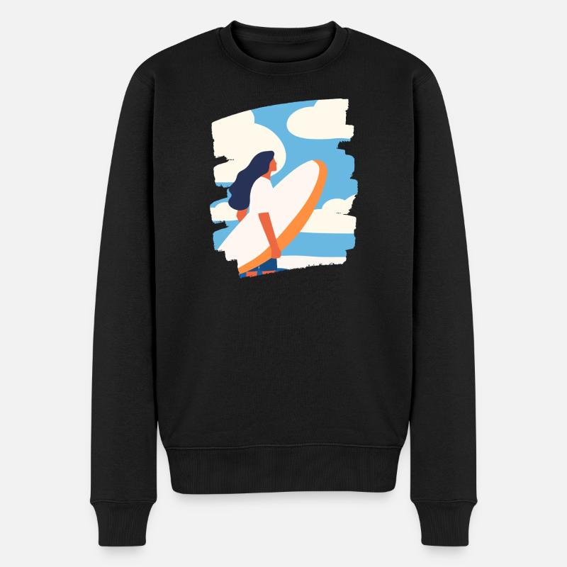 Surfeur - Pull Premium bio Homme - noir