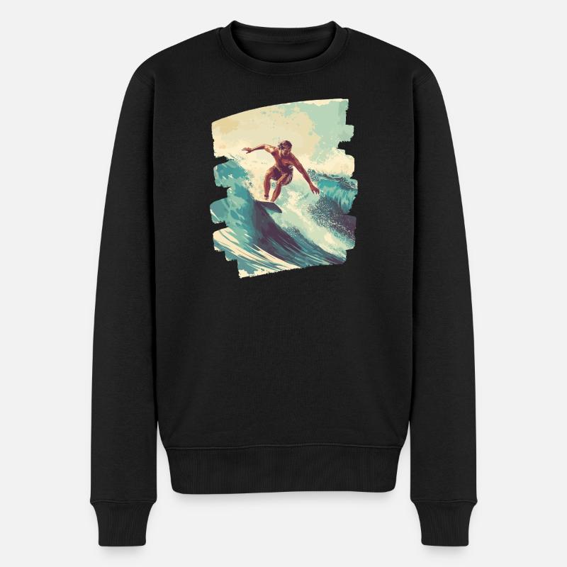 Surfeur - Pull Premium bio Homme - noir