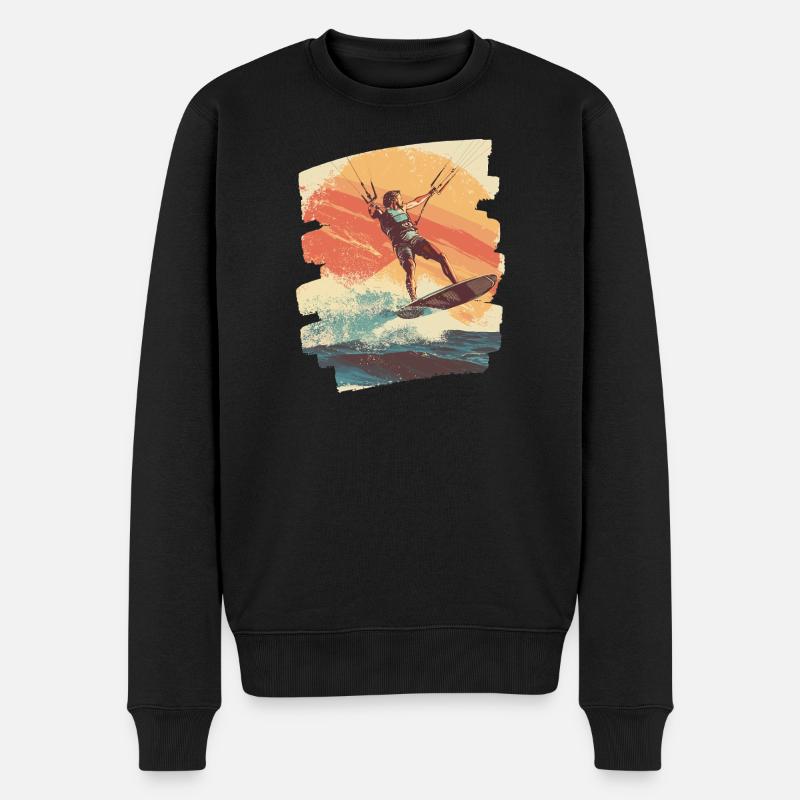 Kitesurfeurs - Pull Premium bio Homme - noir