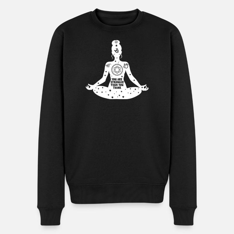 L’art du yoga #9 - Pull Premium bio Homme - noir