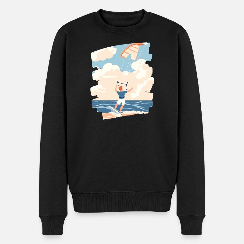 Kitesurfeurs - Pull Premium bio Homme - noir