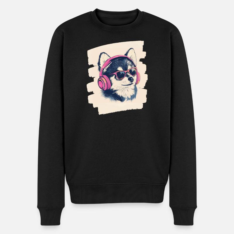 Pomsky - Pull Premium bio Homme - noir