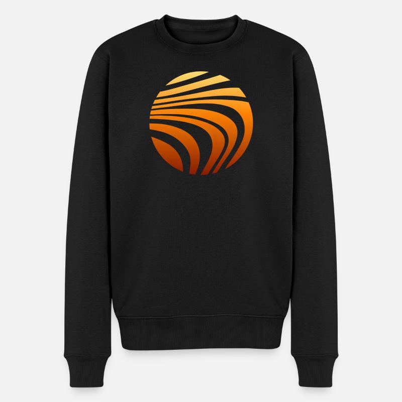 Pattern Orange Gradient - Men's Premium Organic Jumper - black