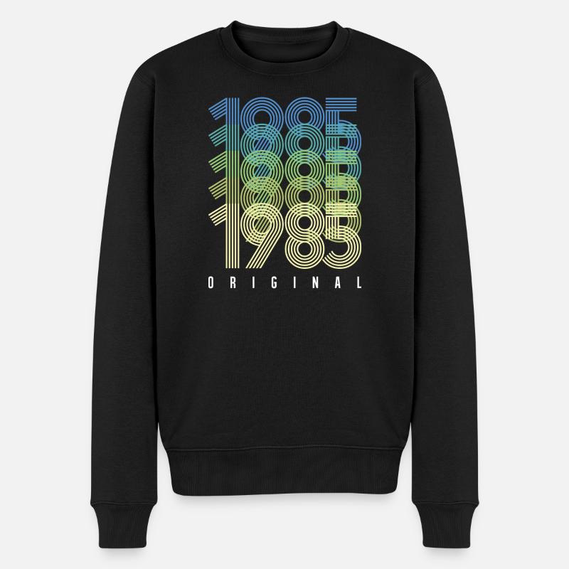 Konzentrische Jahresringe 1965 2015 - Männer Premium Bio Pullover - Schwarz