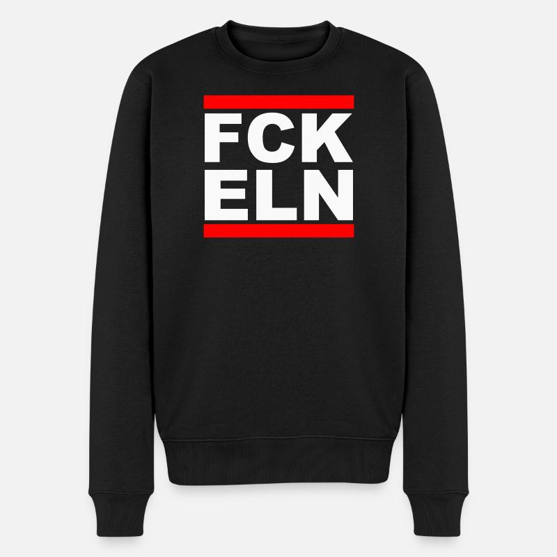 FCK ELN – Bold Statement Tee - Men's Premium Organic Jumper - black