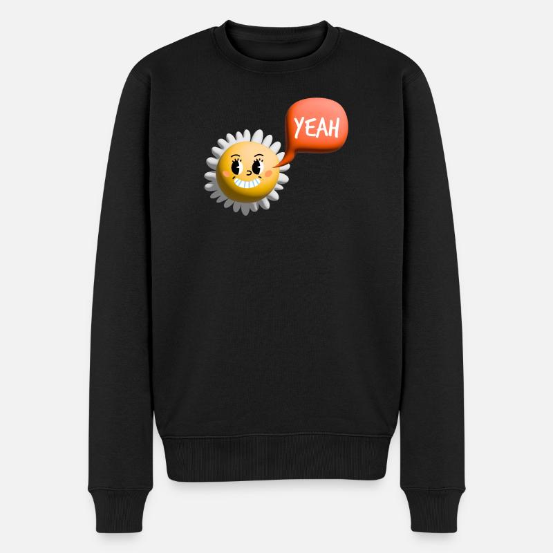 Soleil 3D - Pull Premium bio Homme - noir