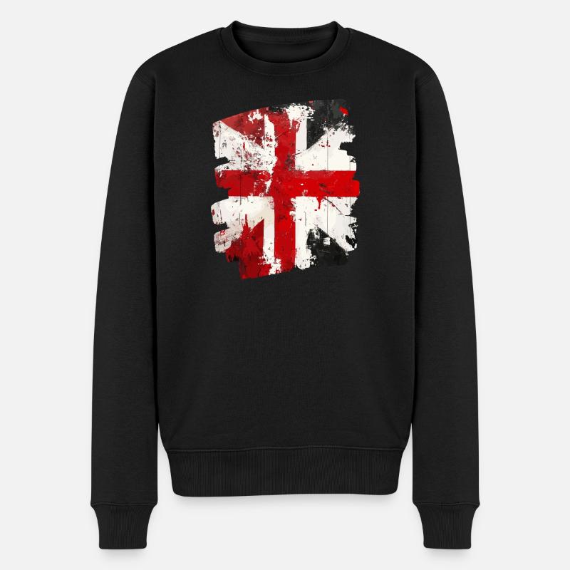 Drapeau du Danemark Dannebrog - Pull Premium bio Homme - noir
