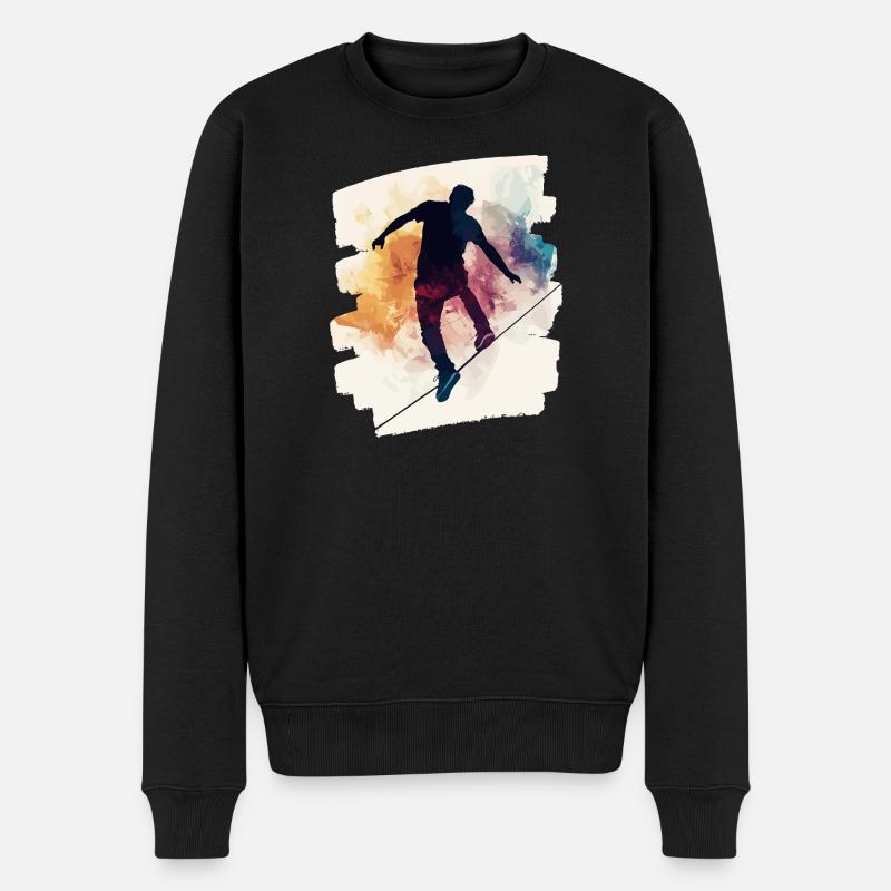 Slackline Slacklining Balance - Pull Premium bio Homme - noir