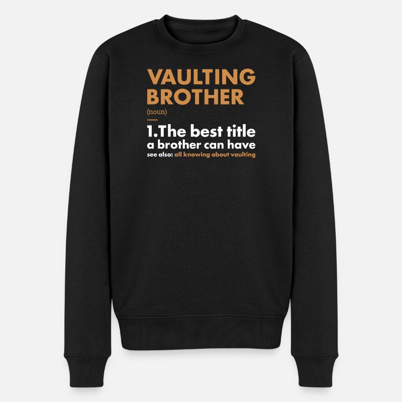 Vaulter Brother Définition Saut - Pull Premium bio Homme - noir