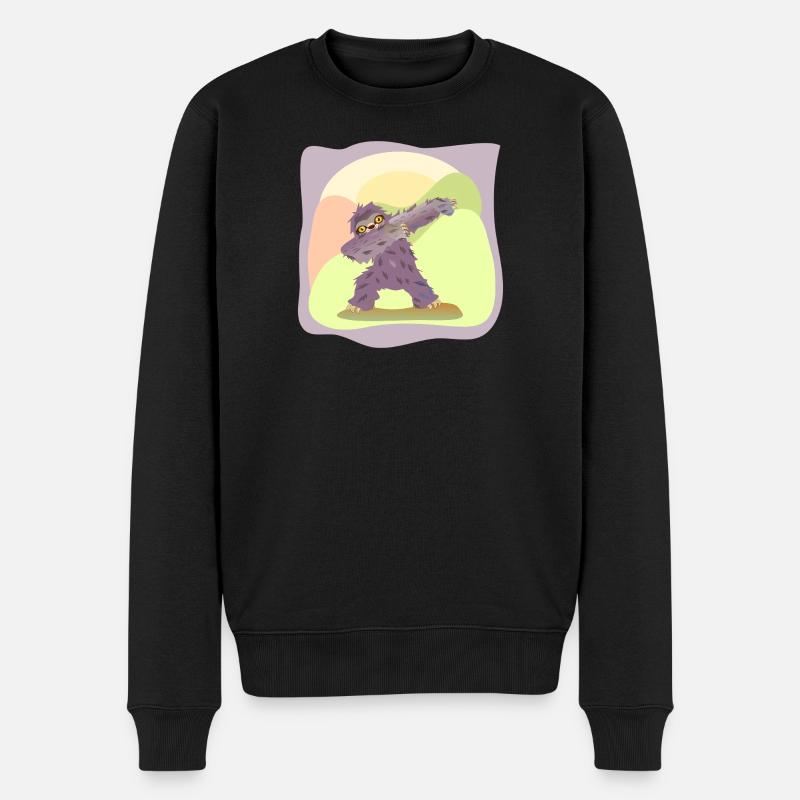 DABBING DANSE DANSE PARESSEUX - Pull Premium bio Homme - noir