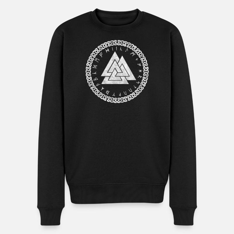 Valknut symbole viking - Pull Premium bio Homme - noir