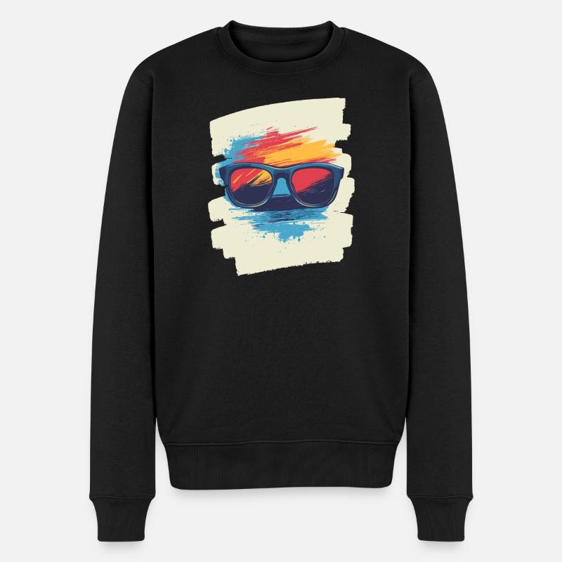Sonnenbrille - Männer Premium Bio Pullover - Schwarz