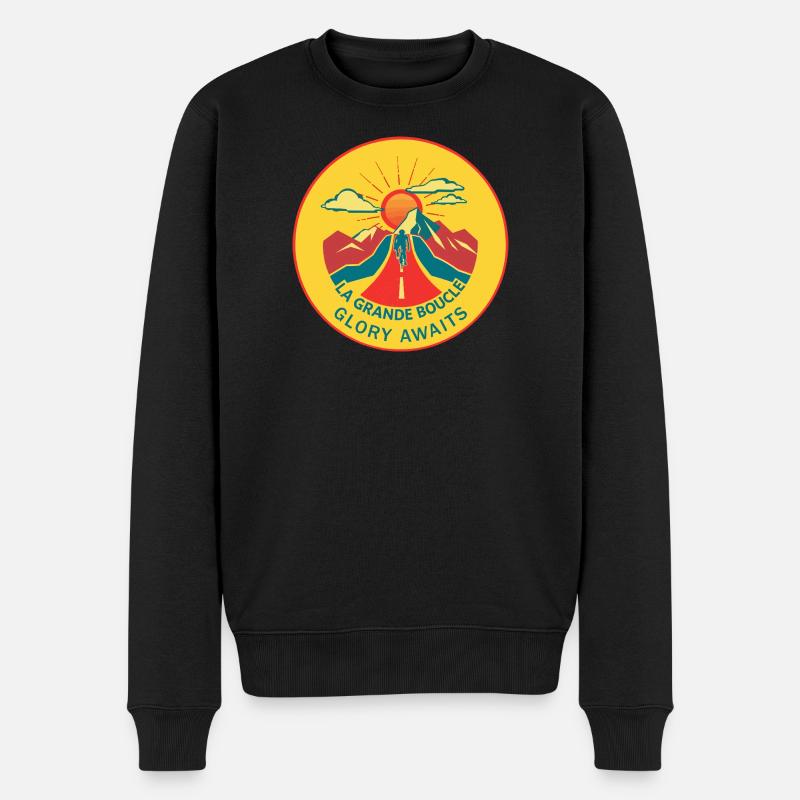 LA GRANDE BOUCLE - Männer Premium Bio Pullover - Schwarz