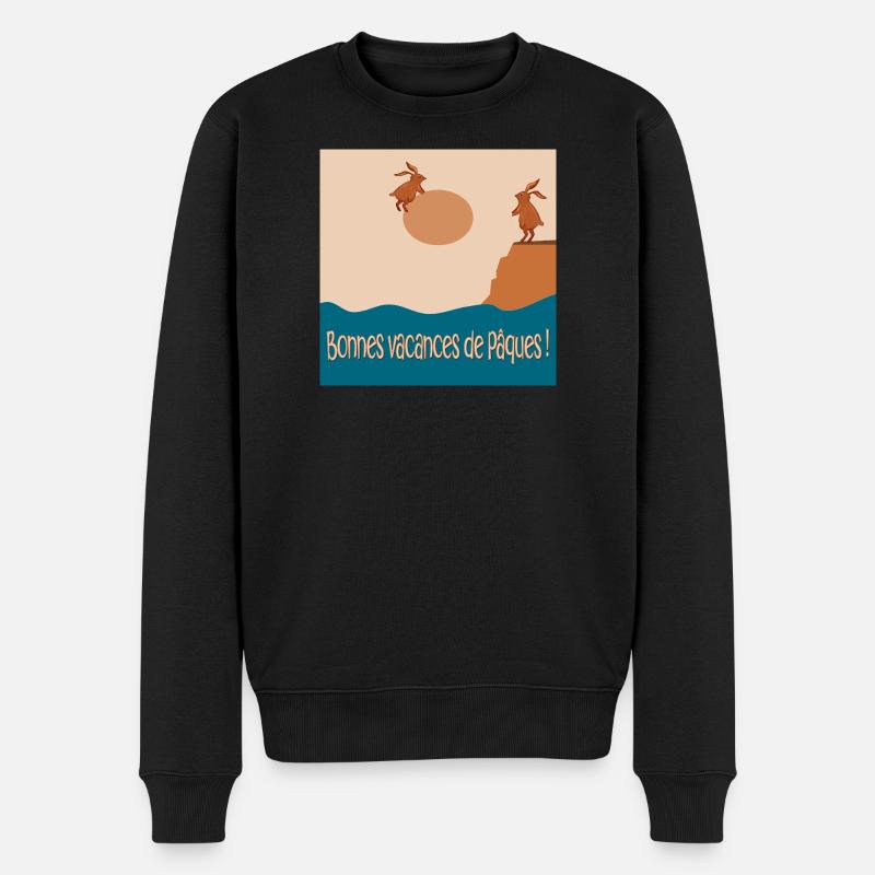 Bonnes vacances de Pâques - Pull Premium bio Homme - noir