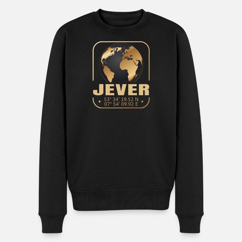 Jever - Männer Premium Bio Pullover - Schwarz