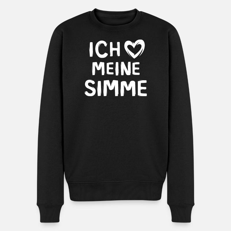 J’aime mon SImme - mobylette love - Pull Premium bio Homme - noir